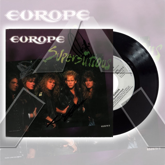 Europe ★ Superstitious (vinyl maxi & single - 2 versions)