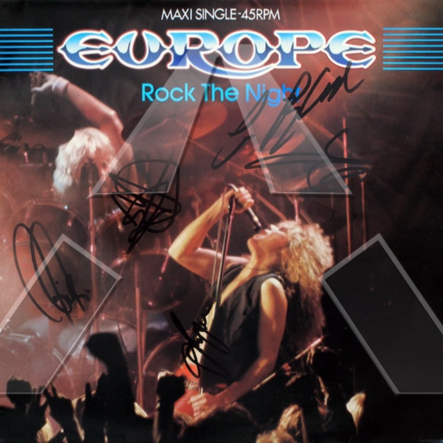 Europe ★ Rock The Night (vinyl maxi & single - 3 versions)
