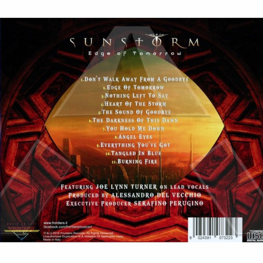Sunstorm ★ Edge of Tomorrow (cd album EU  FRCD732)