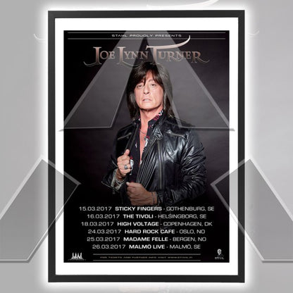 Joe Lynn Turner ★ Nordic Tour 2017 (tour poster - 2 versions)